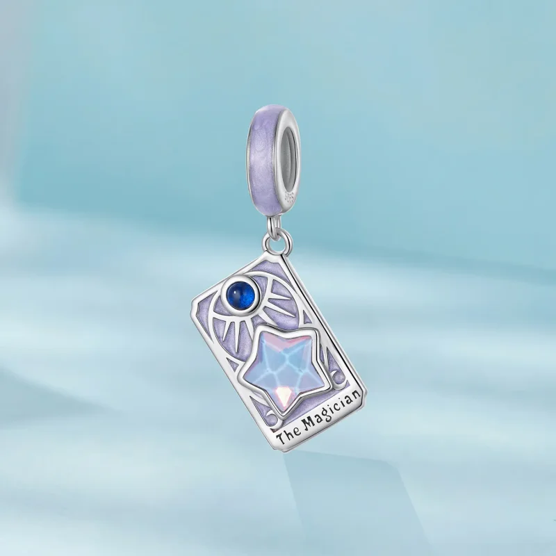 (zdjęcie do) Pandora Style 925 Srebro Próby Złocone Białym Złotem Wisiorek Magik Tarot - Emal - Wyświetl 2