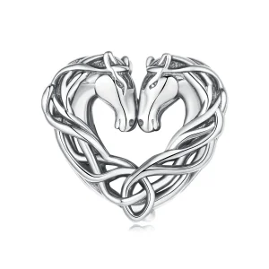 (zdjęcie do) Pandora Style 925 Srebro Próby 925 Utleniony Podwójny Celtycki Węzeł Koralik - Irlandzki Charm Dziedzictwa - SCC3146