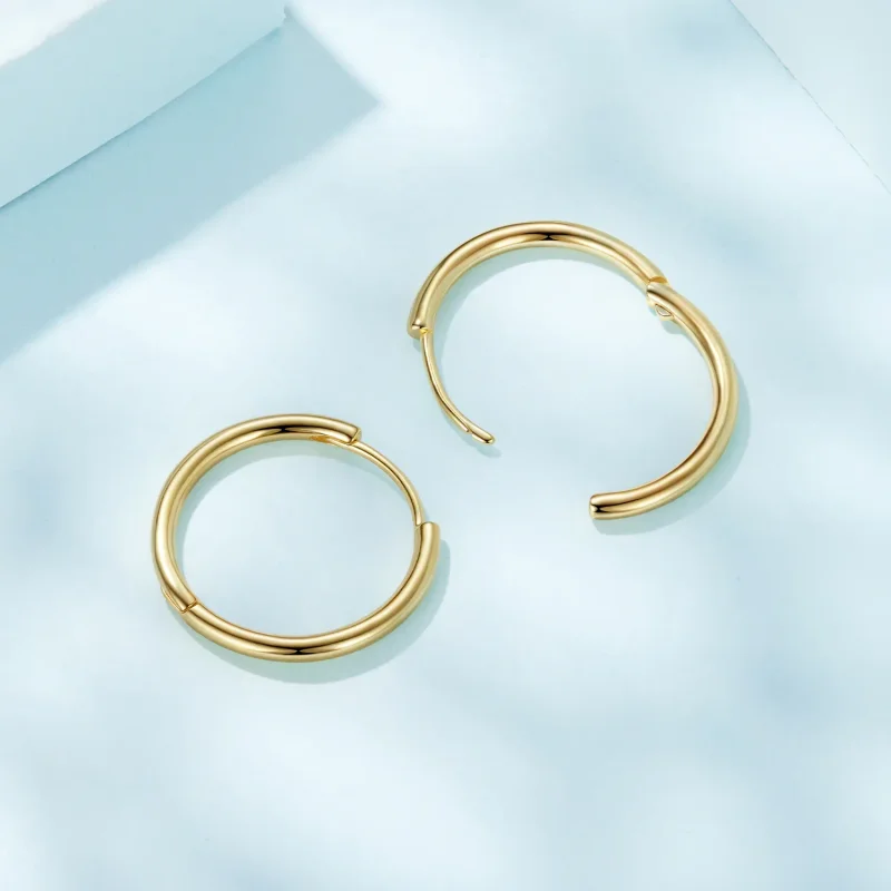 (zdjęcie do) Pandora Style 925 Srebrne Kolczyki z Pozłacanym Złotem - SCE1772-BL - Wyświetl 6