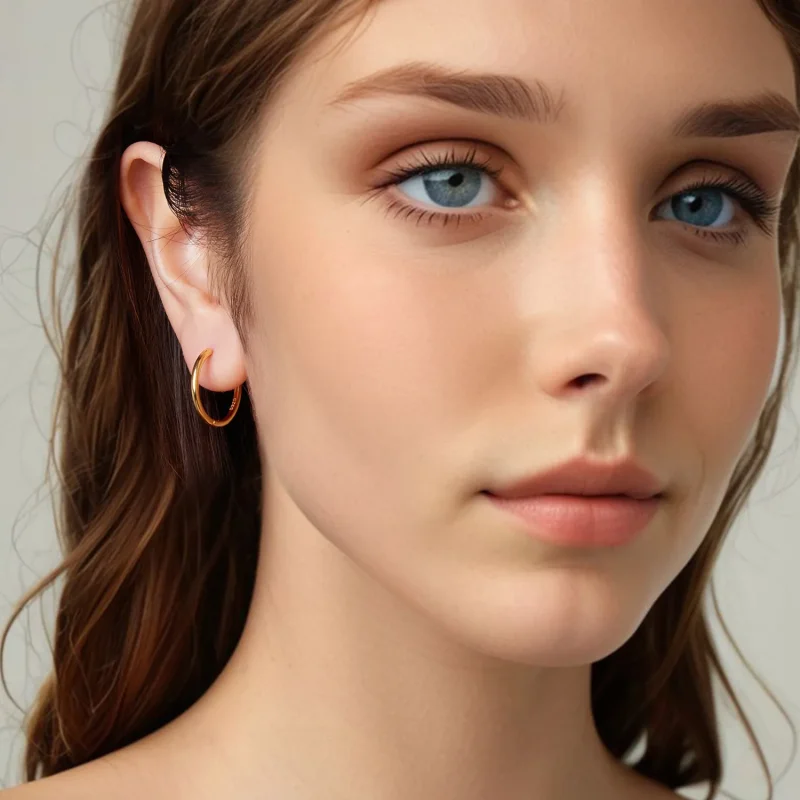 (zdjęcie do) Pandora Style 925 Srebrne Kolczyki z Pozłacanym Złotem - SCE1772-BL - Wyświetl 9