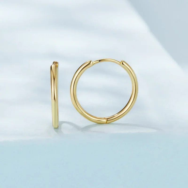 (zdjęcie do) Pandora Style 925 Srebrne Kolczyki z Pozłacanymi Okuciami - SCE1772-BS - Wyświetl 2
