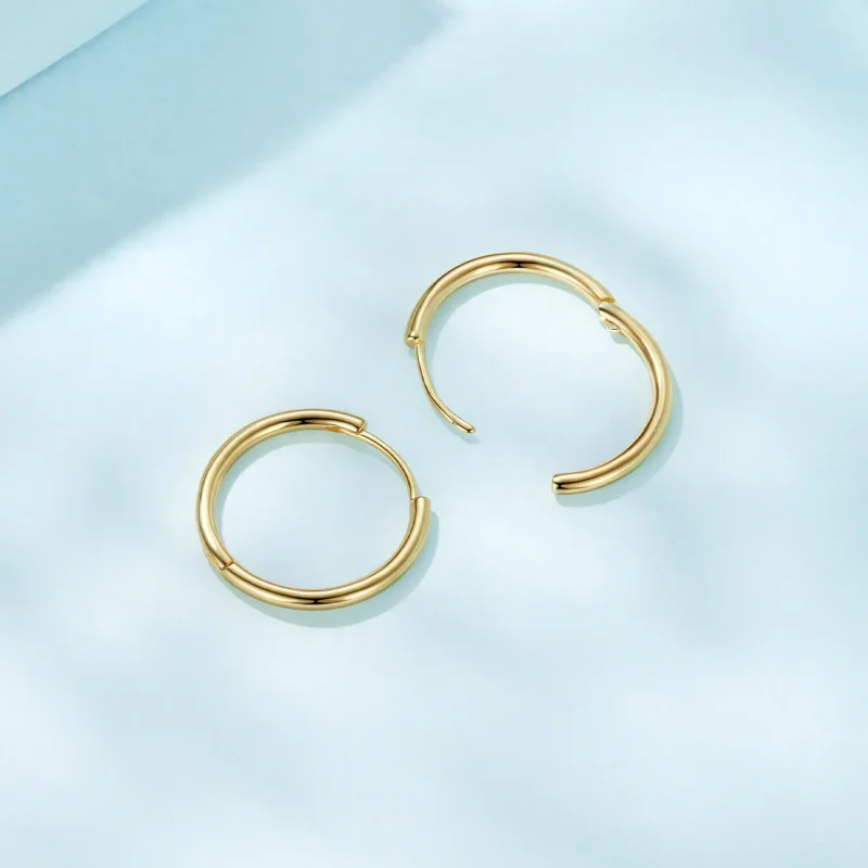 (zdjęcie do) Pandora Style 925 Srebrne Kolczyki z Pozłacanymi Okuciami - SCE1772-BS - Wyświetl 6
