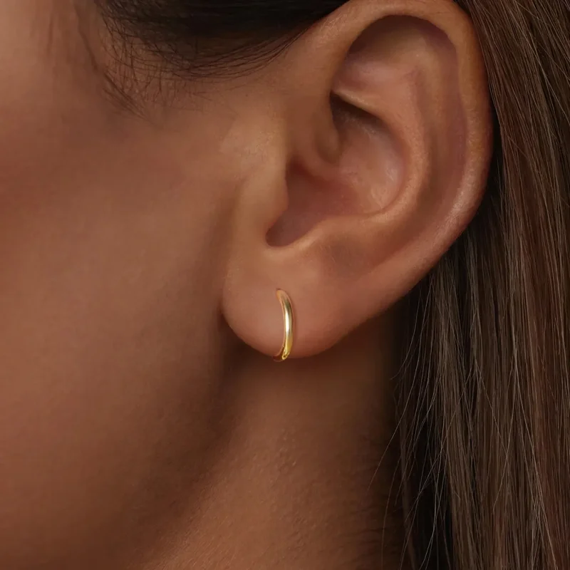 (zdjęcie do) Pandora Style 925 Srebrne Kolczyki z Pozłacanymi Okuciami - SCE1772-BS - Wyświetl 7