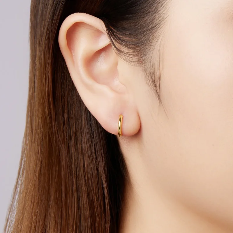 (zdjęcie do) Pandora Style 925 Srebrne Kolczyki z Pozłacanymi Okuciami - SCE1772-BS - Wyświetl 12