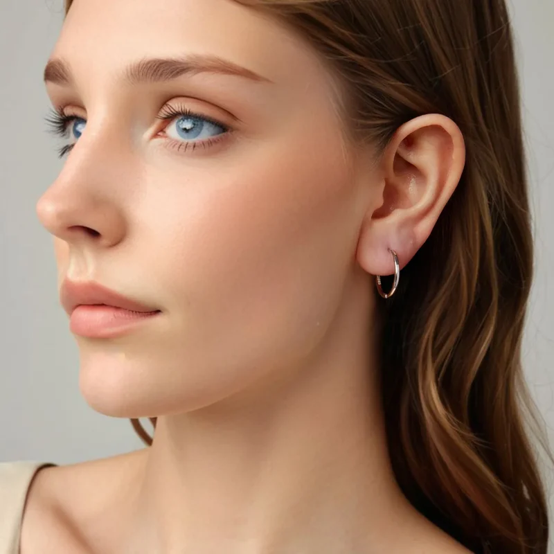 (zdjęcie do) Pandora Style 925 Srebrne Kolczyki z Próby z Platynowaną Powłoką - SCE1772-M - Wyświetl 3