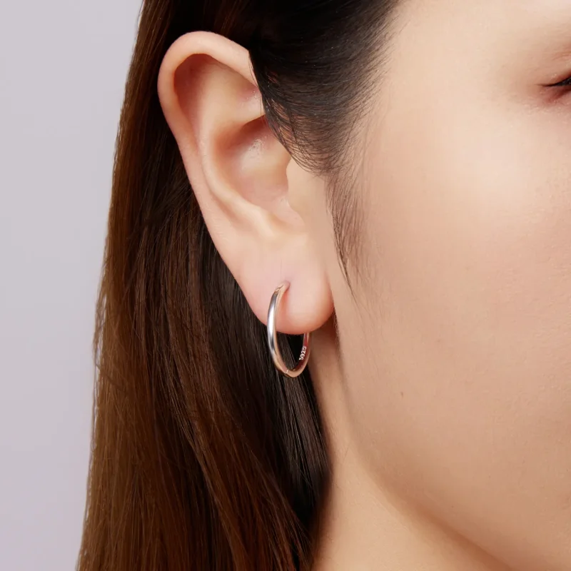 (zdjęcie do) Pandora Style 925 Srebrne Kolczyki z Próby z Platynowaną Powłoką - SCE1772-M - Wyświetl 7