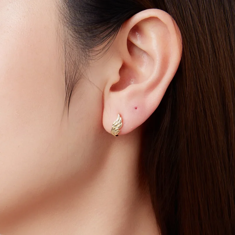 (zdjęcie do) Pandora Style 925 Srebrne Kolczyki Skrzydła z Pozłacanym Złotem - SCE1795-B - Wyświetl 9
