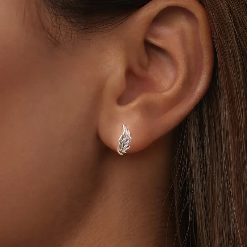 (zdjęcie do) Pandora Style 925 Srebro Próby 925 z Pozłacaniem na Biało Kolczyki typu Climber - Wyświetl 3