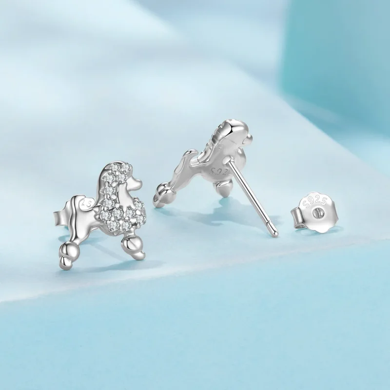 (zdjęcie do) Pandora Style Kolczyki Pineska z Cynkiem Platerowanym Platyną i Cyrkoniami - SCE - Wyświetl 2