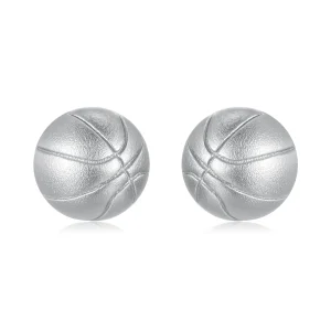 Pandora Style 925 Srebro Platerowane Platyną Kolczyki Kulki Basketball - SCE1906 (zdjęcie do) Pandora Style 925 Srebro Platerowane Platyną Kolczyki Kulki Basketball - SCE1906