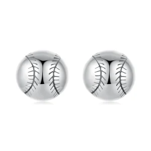 Pandora Style 925 Srebrne Utleniane Kolczyki Baseball - SCE1907 (zdjęcie do) Pandora Style 925 Srebrne Utleniane Kolczyki Baseball - SCE1907