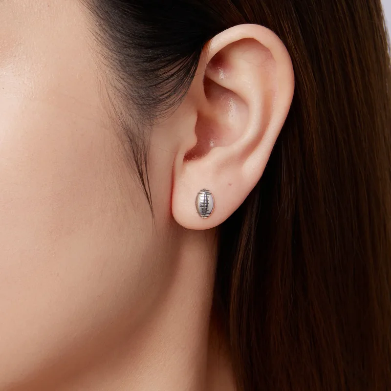 (zdjęcie do) Pandora Style 925 Srebro Utleniane Kolczyki Rugby - SCE1908 - Wyświetl 10