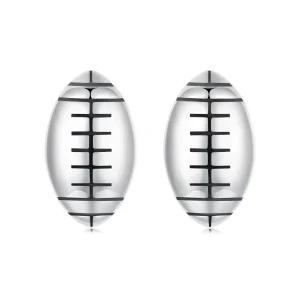 Pandora Style 925 Srebro Utleniane Kolczyki Rugby - SCE1908 (zdjęcie do) Pandora Style 925 Srebro Utleniane Kolczyki Rugby - SCE1908