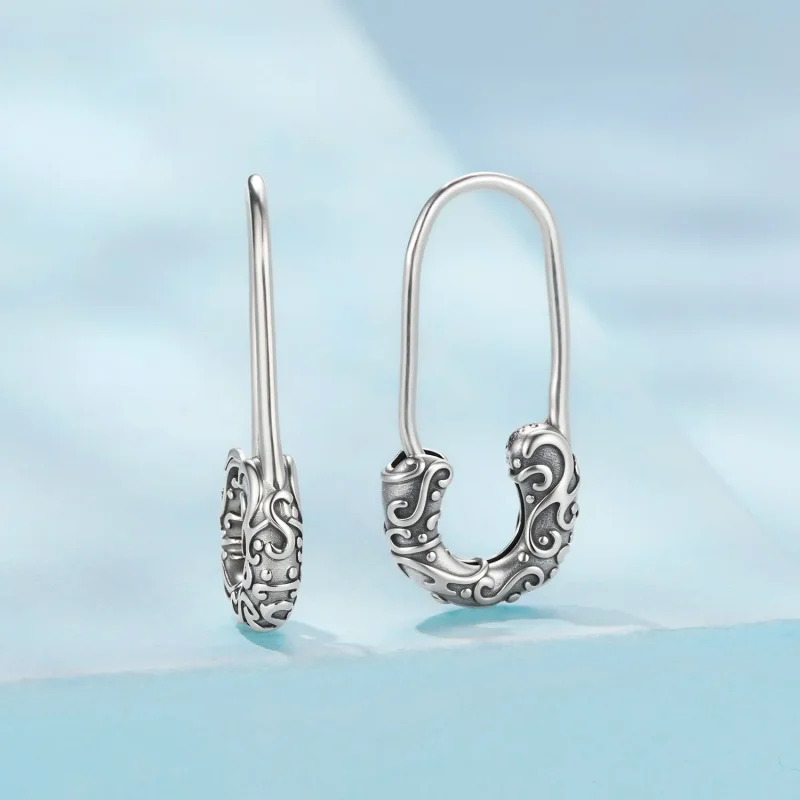 (zdjęcie do) Pandora Style 925 Srebro Próby Sterling Oksydowane Kolczyki z Wzorem Winorośli - - Wyświetl 2