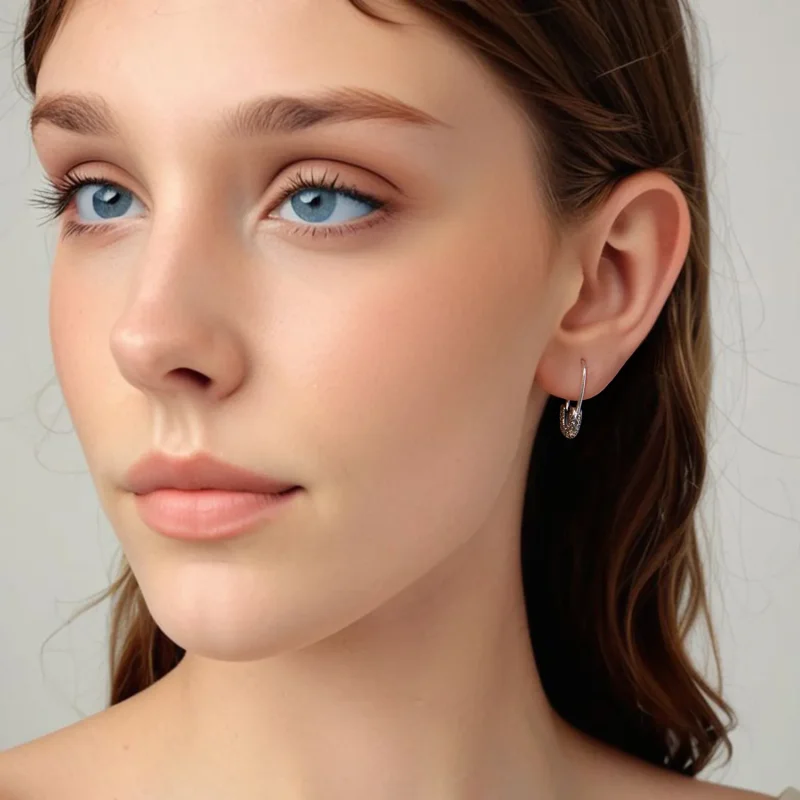 (zdjęcie do) Pandora Style 925 Srebro Próby Sterling Oksydowane Kolczyki z Wzorem Winorośli - - Wyświetl 7