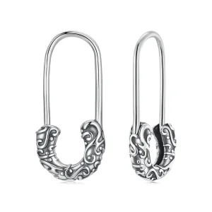 (zdjęcie do) Pandora Style 925 Srebro Próby Sterling Oksydowane Kolczyki z Wzorem Winorośli - SCE1913