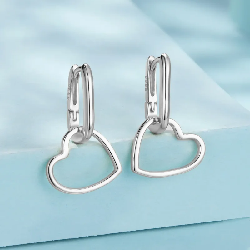 (zdjęcie do) Pandora Style 925 Srebro Próby 925 Oksydowane Kolczyki w Kształcie Litery U z Wi - Wyświetl 2
