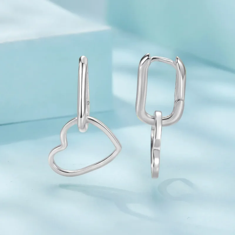 (zdjęcie do) Pandora Style 925 Srebro Próby 925 Oksydowane Kolczyki w Kształcie Litery U z Wi - Wyświetl 3