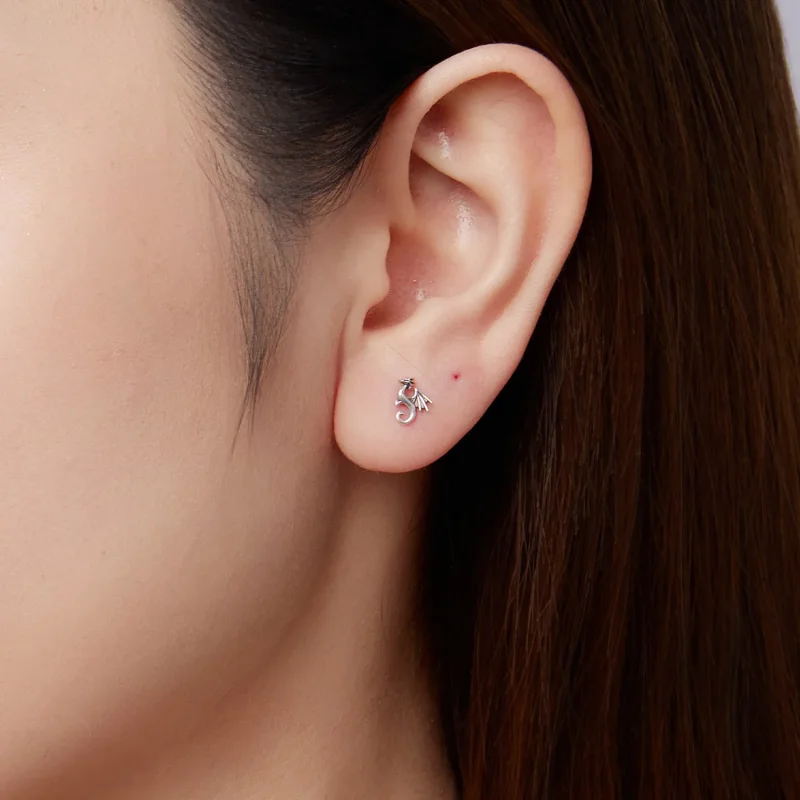 (zdjęcie do) Pandora Style 925 Srebro Próby 925 Oksydowane Mini Kolczyki z Motywem Smoka - SC - Wyświetl 10