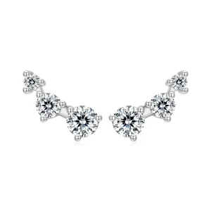 Pandora Style Kolczaste Winorośli Kolczyki z Cyrkoniami - 925 Srebro z Platerowaną Platyną - SCE1936-A (zdjęcie do) Pandora Style Kolczaste Winorośli Kolczyki z Cyrkoniami - 925 Srebro z Platerowaną Platyną - SCE1936-A