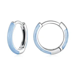 (zdjęcie do) Pandora Style 925 Srebrne Kolczyki z Niebieską Emalią i Efektem Utlenienia - SCE1946-LB
