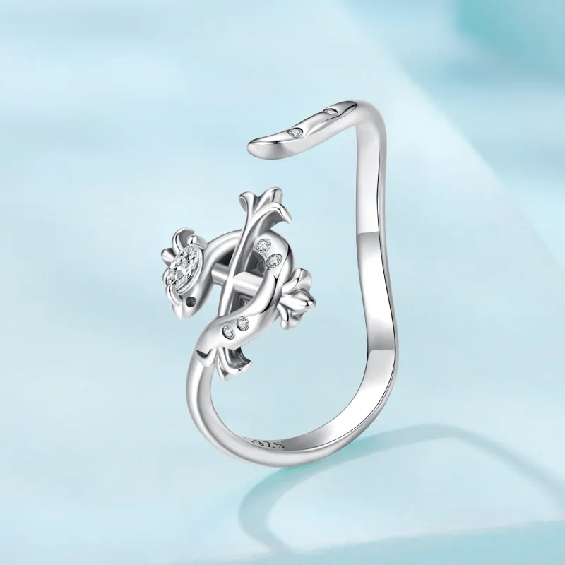 (zdjęcie do) Pandora Style 925 Srebrna pierścionek otwarty wąż tęczówka - Cyrkonia - SCR1136- - Wyświetl 2