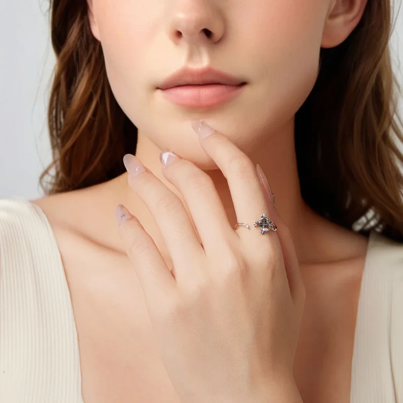 (zdjęcie do) Pandora Style 925 Srebrna pierścionek otwarty wąż tęczówka - Cyrkonia - SCR1136- - Wyświetl 7