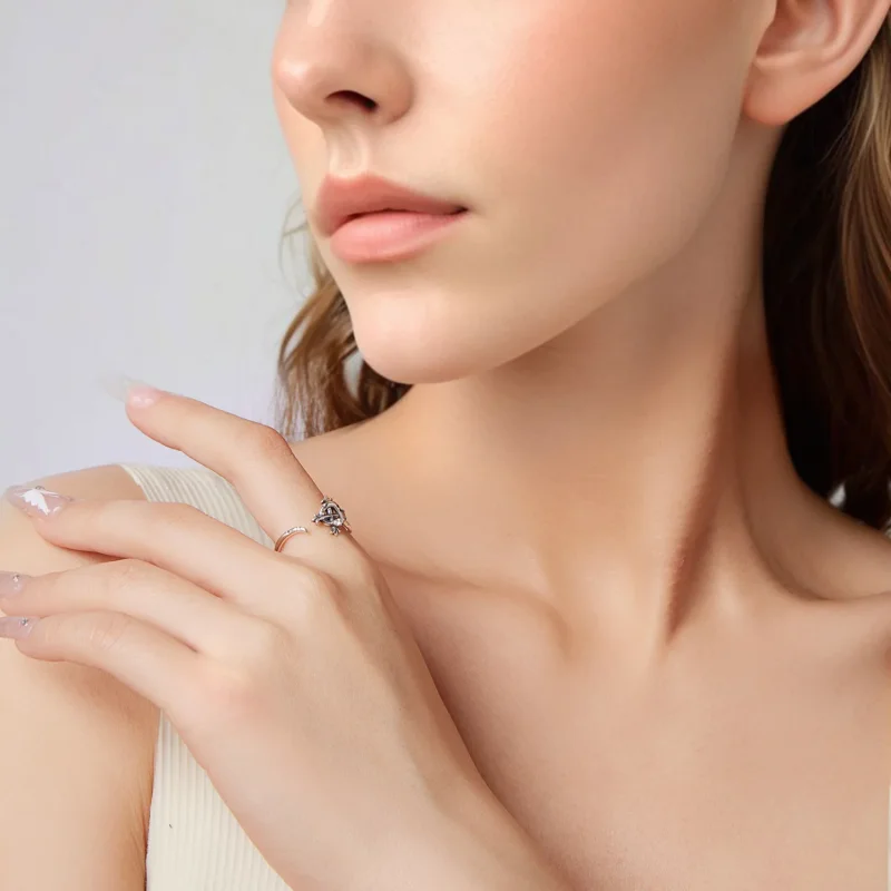 (zdjęcie do) Pandora Style 925 Srebrna pierścionek otwarty wąż tęczówka - Cyrkonia - SCR1136- - Wyświetl 8