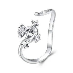 Pandora Style 925 Srebrna pierścionek otwarty wąż tęczówka - Cyrkonia - SCR1136-E (zdjęcie do) Pandora Style 925 Srebrna pierścionek otwarty wąż tęczówka - Cyrkonia - SCR1136-E