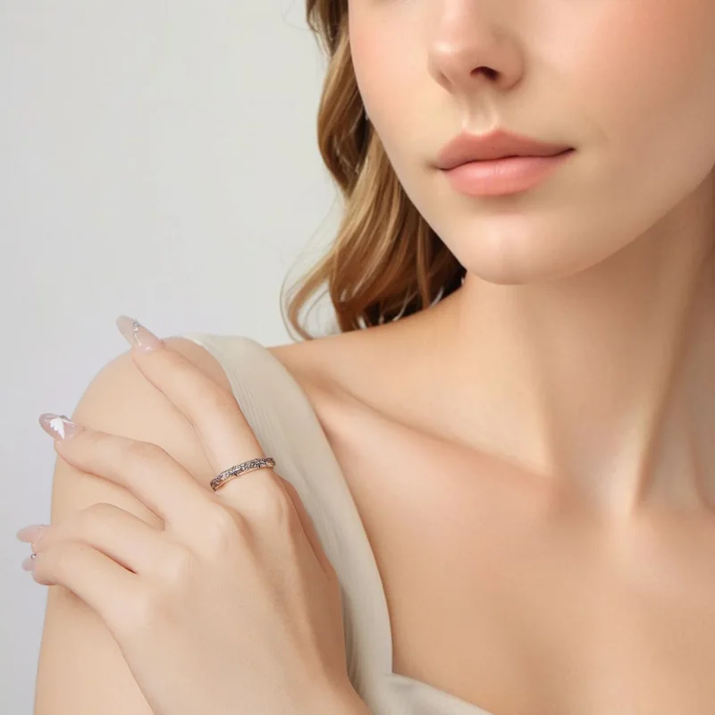 (zdjęcie do) Pandora Style 925 Srebro Próby Vintage Motyl Otwierany Pierścionek - Oksydowany - Wyświetl 6