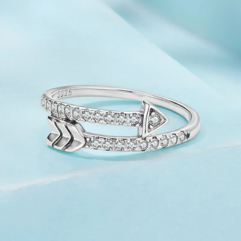 (zdjęcie do) Pandora Style 925 Srebrna Pierścionek Strzała Pave - Utleniony Pełny Cyrkon Regu - Wyświetl 6