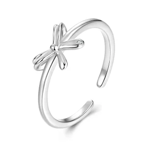 Pandora Style 925 Srebrna Pierścionek z Motylim Węzłem - Utleniony Cyrkon Regulowany - SCR1144-E (zdjęcie do) Pandora Style 925 Srebrna Pierścionek z Motylim Węzłem - Utleniony Cyrkon Regulowany - SCR1144-E