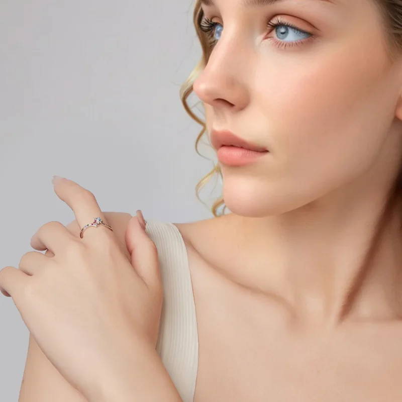 (zdjęcie do) Pandora Style 925 Srebro Próby 925 Wielokolorowy Meteor Otwarty Pierścionek z Cy - Wyświetl 7