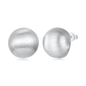 Pandora Style Metalowe Kolczyki Kulki - Miedź Posrebrzana 925 - YIE276 (zdjęcie do) Pandora Style Metalowe Kolczyki Kulki - Miedź Posrebrzana 925 - YIE276