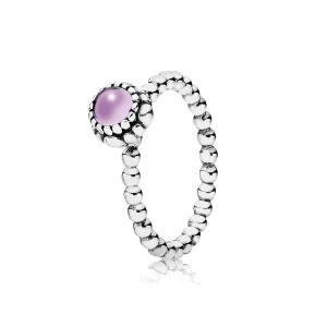 (zdjęcie do) Luty Birthstone Pierścień - Pandora PL