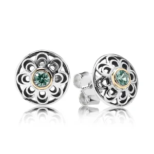 Vintage allure, synthetic green spinel - Pandora PL (zdjęcie do) Vintage allure, synthetic green spinel - Pandora PL