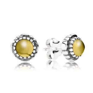 November Birthstone Stud Earrings - Pandora PL (zdjęcie do) November Birthstone Stud Earrings - Pandora PL