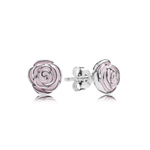 Pink Rose Stud Earrings - Pandora PL (zdjęcie do) Pink Rose Stud Earrings - Pandora PL