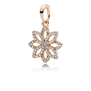 (zdjęcie do) PANDORA Lace Botanique Wisiorek z Różowego Złota - 350179cz