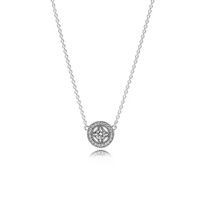 (zdjęcie do) PANDORA Vintage Allure, Naszyjnik z Przezroczystym Crysztalem CZ - 590523CZ-45