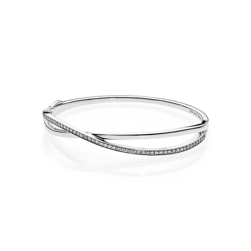 (zdjęcie do) PANDORA Entwined, Bransoletka z przezroczystym CZ - PE00038-1
