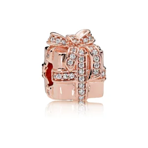 Charms Różowy lśniący prezent | PANDORA (zdjęcie do) Charms Różowy lśniący prezent | PANDORA