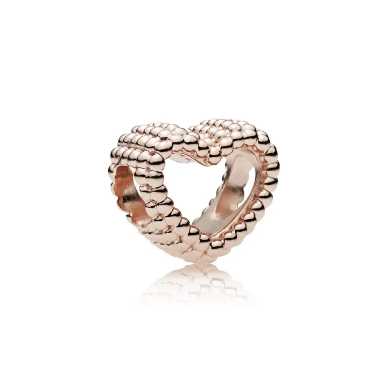 (zdjęcie do) Charms Różowe serce z koralików PANDORA
