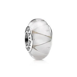 PANDORA White Looking Glass Bead (zdjęcie do) PANDORA White Looking Glass Bead