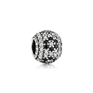 (zdjęcie do) Shimmering blossom, black crystal & clear cz - Pandora PL