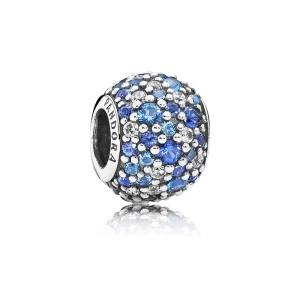 Morska mozaika Pavé Charms Srebro - Pandora PL (zdjęcie do) Morska mozaika Pavé Charms Srebro - Pandora PL