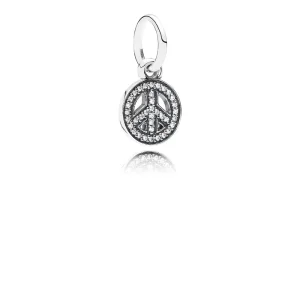 Symbol pokoju, cyrkonia sześcienna - Pandora PL (zdjęcie do) Symbol pokoju, cyrkonia sześcienna - Pandora PL
