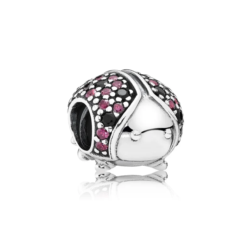 (zdjęcie do) Sparkling Ladybug, Fancy Red CZ & Black Crystal - Pandora PL