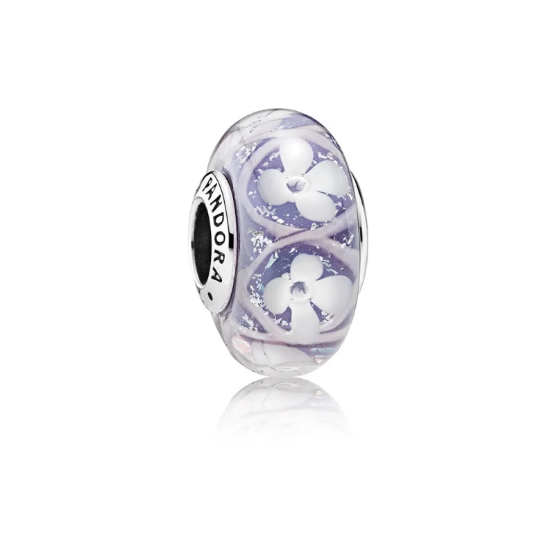 (zdjęcie do) PANDORA Purple Field of Flowers Bead
