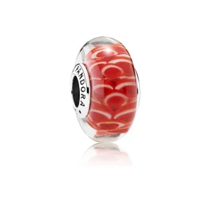 (zdjęcie do) PANDORA Mint Glitter Murano Bead